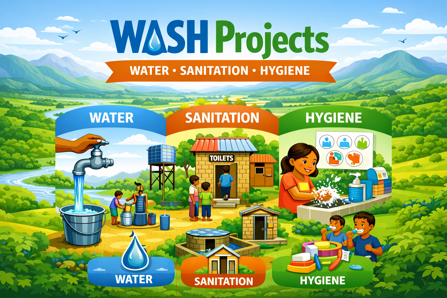 Water treatment plant installation